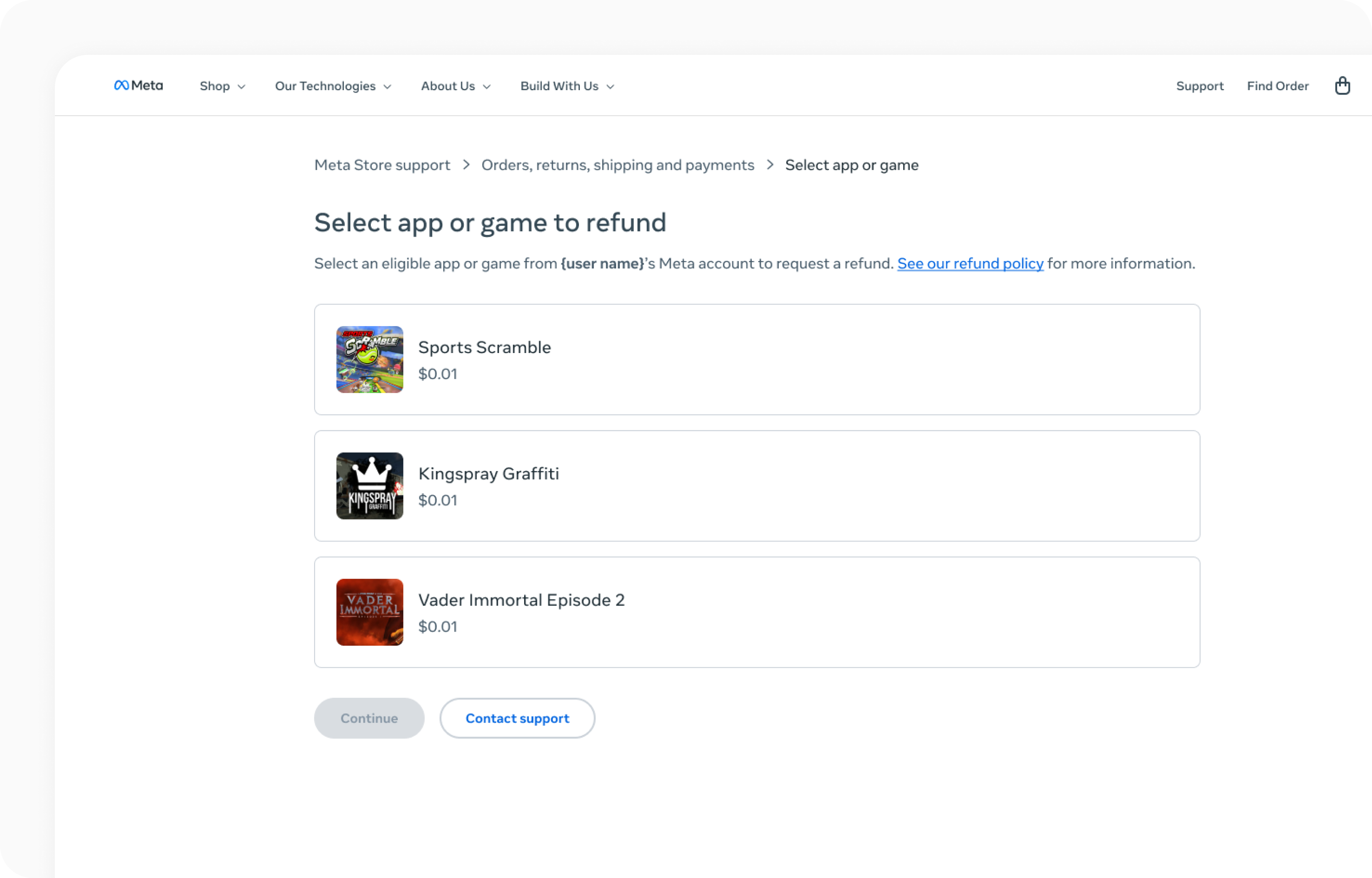 Experiment framework